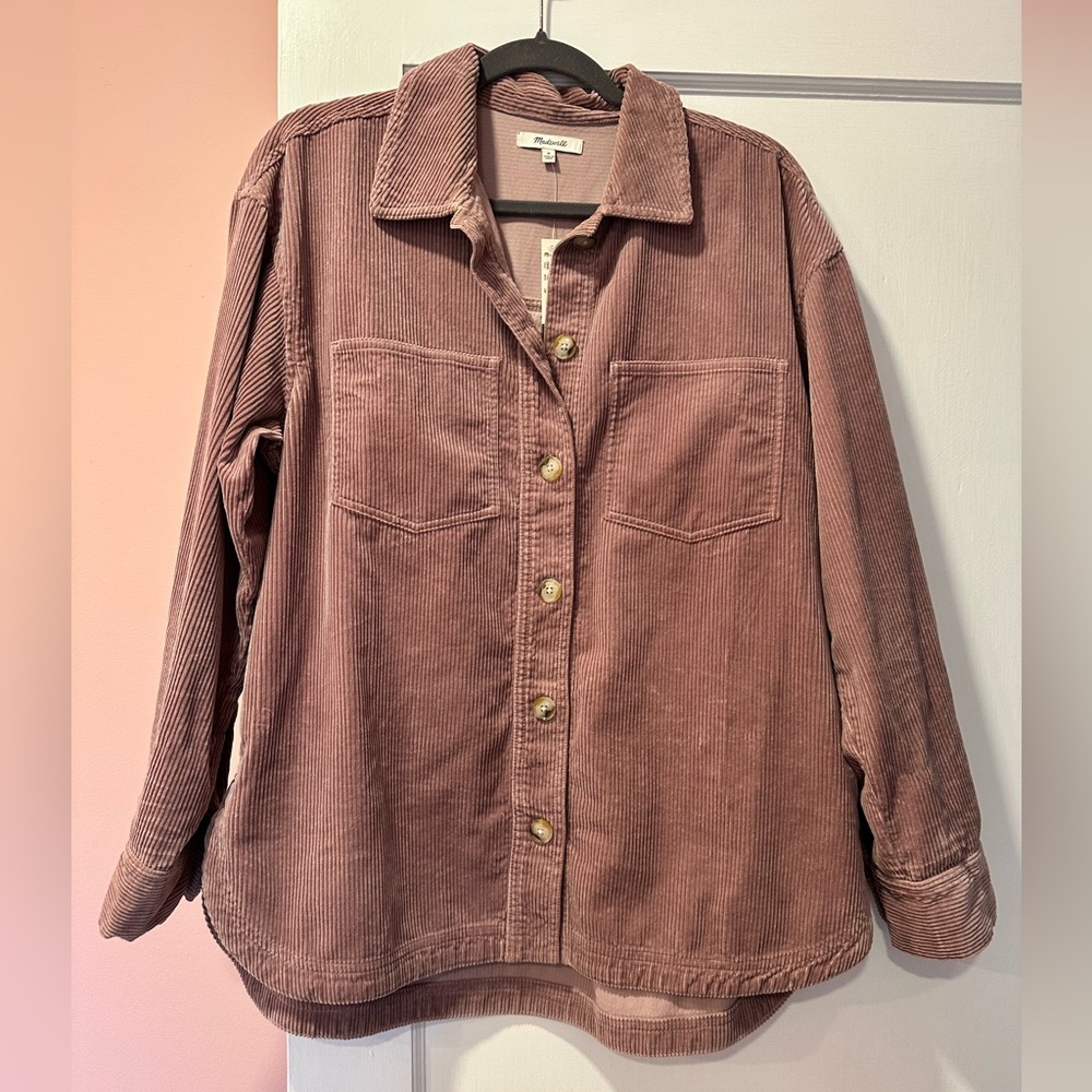 Madewell Yorkway Corduroy Shirt Jacket. Size Medium. BNWT